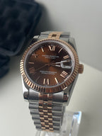 Seiko Mod - Datejust Two Tone Rose Gold Perpetual | Travel Case | NH35 Automatic | 40mm Sapphire
