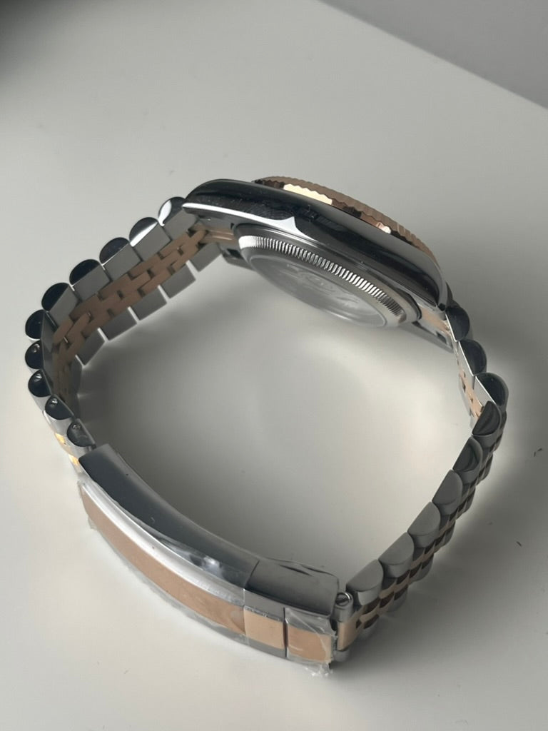 Seiko Mod - Datejust Two Tone Rose Gold Perpetual | Travel Case | NH35 Automatic | 40mm Sapphire