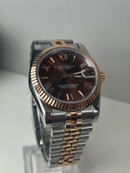 Seiko Mod - Datejust Two Tone Rose Gold Perpetual | Travel Case | NH35 Automatic | 40mm Sapphire