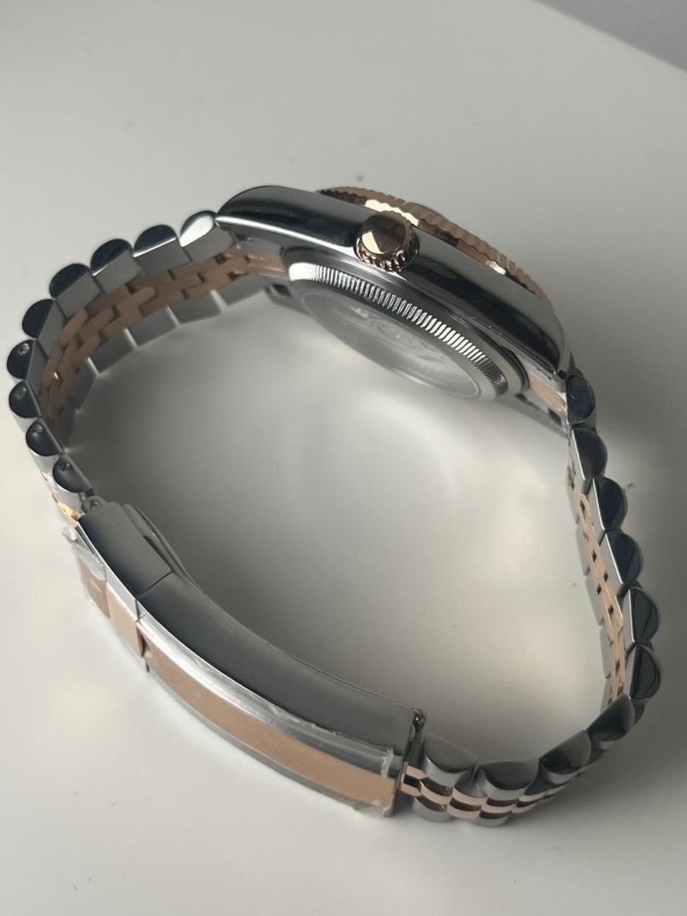 Seiko Mod - Datejust Two Tone Rose Gold Perpetual | Travel Case | NH35 Automatic | 40mm Sapphire