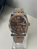 Seiko Mod - Datejust Two Tone Rose Gold Perpetual | Travel Case | NH35 Automatic | 40mm Sapphire