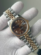 Seiko Mod - Datejust Two Tone Rose Gold Perpetual | Travel Case | NH35 Automatic | 40mm Sapphire
