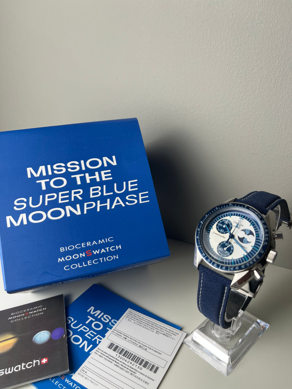 Omega X Swatch 'Super Blue MoonPhase' VK63 Metal Case Custom Mod