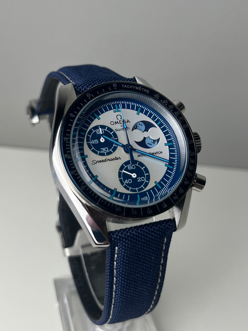 Omega X Swatch 'Super Blue MoonPhase' VK63 Metal Case Custom Mod