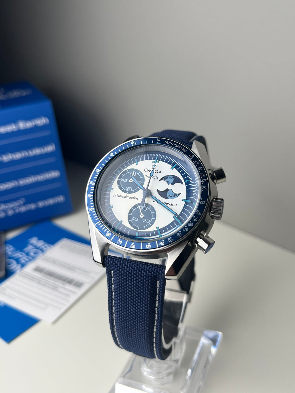 Omega X Swatch 'Super Blue MoonPhase' VK63 Metal Case Custom Mod