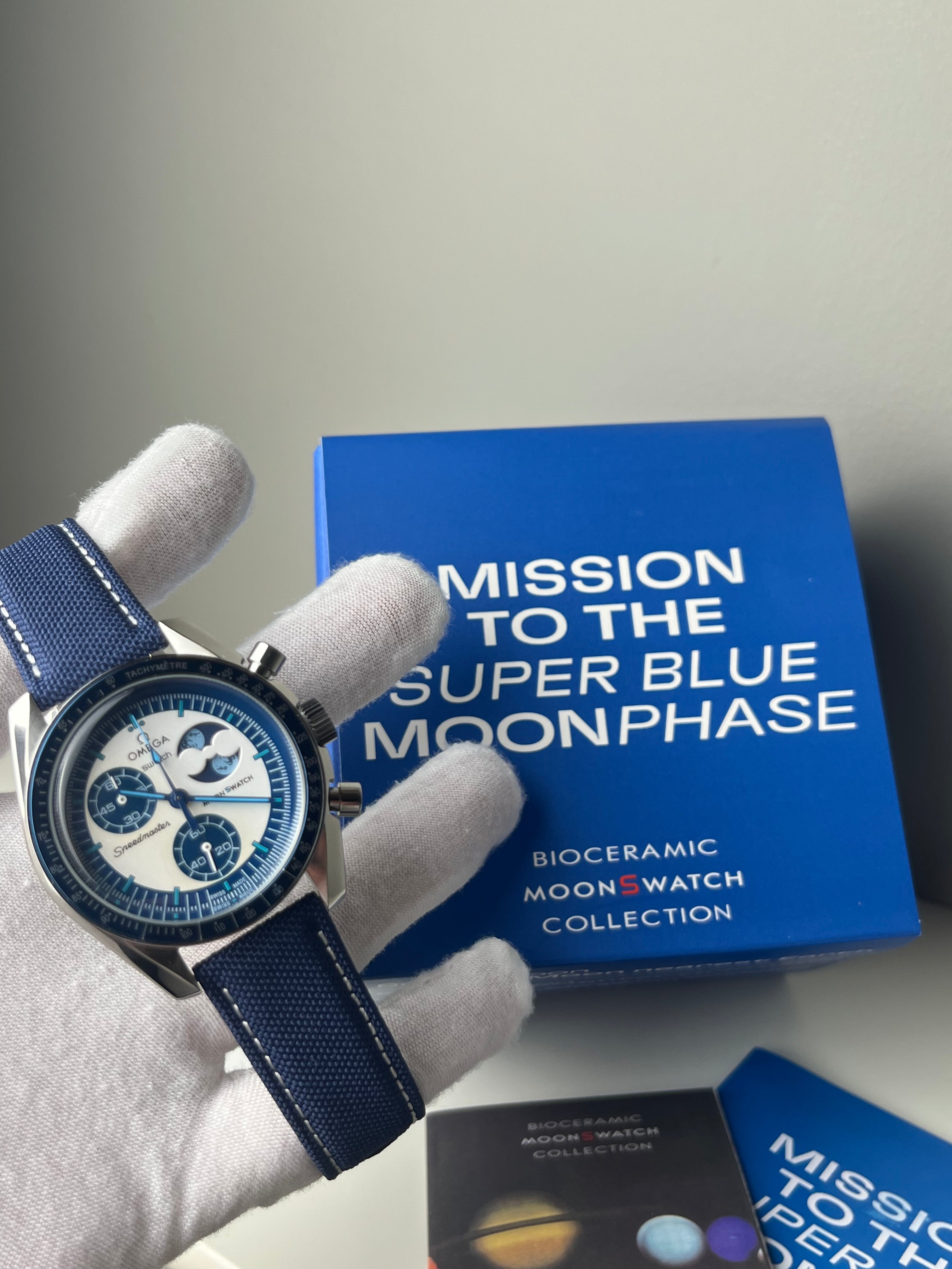 Omega X Swatch 'Super Blue MoonPhase' VK63 Metal Case Custom Mod