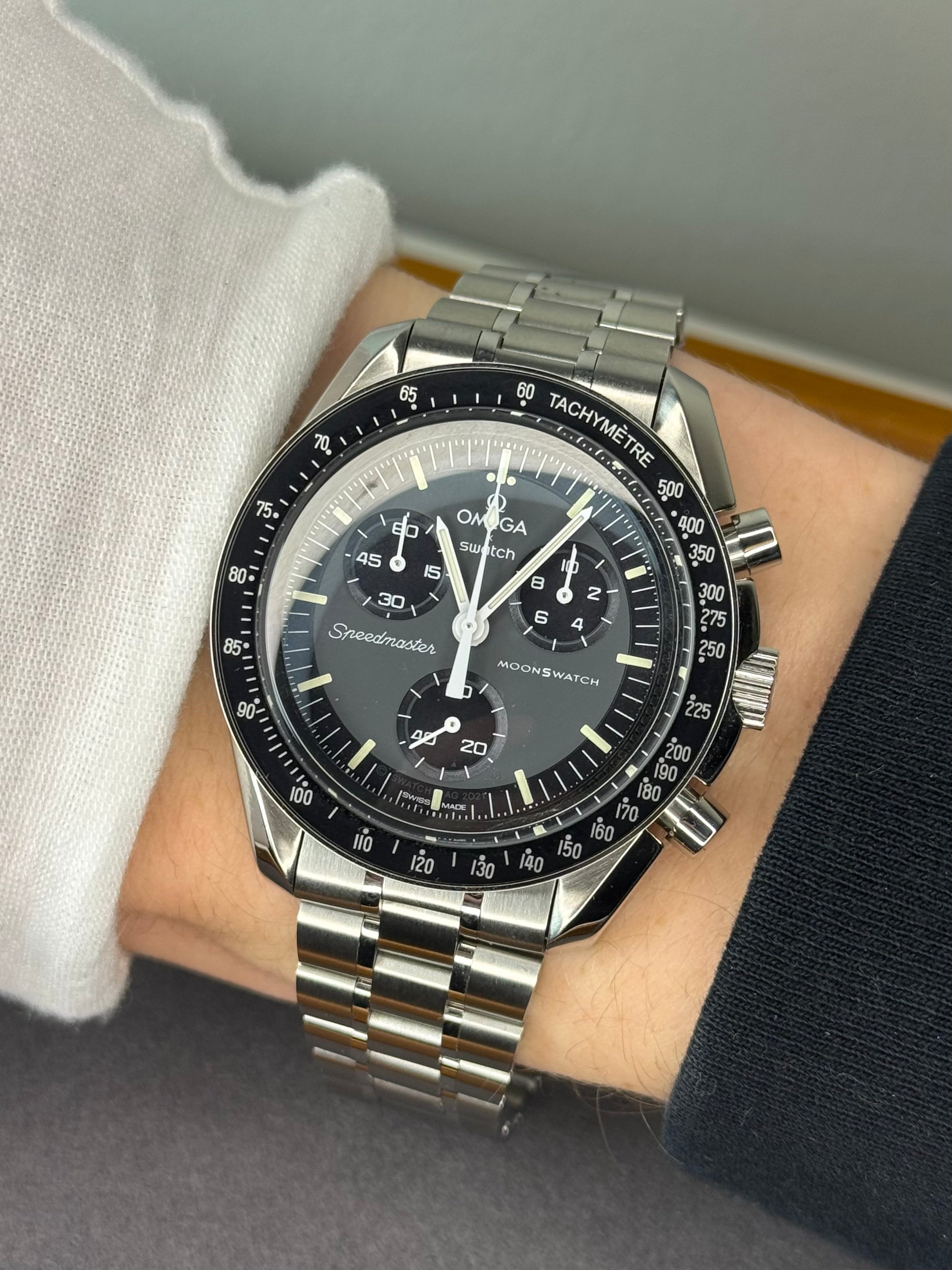 Omega X Swatch 'Mercury" Moonswatch WD Metal Case