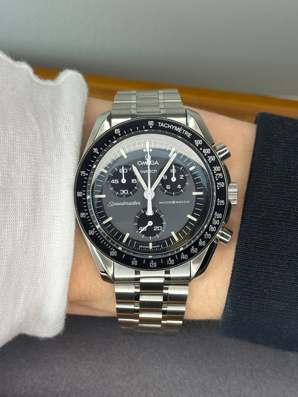 Omega X Swatch 'Mercury" Moonswatch WD Metal Case