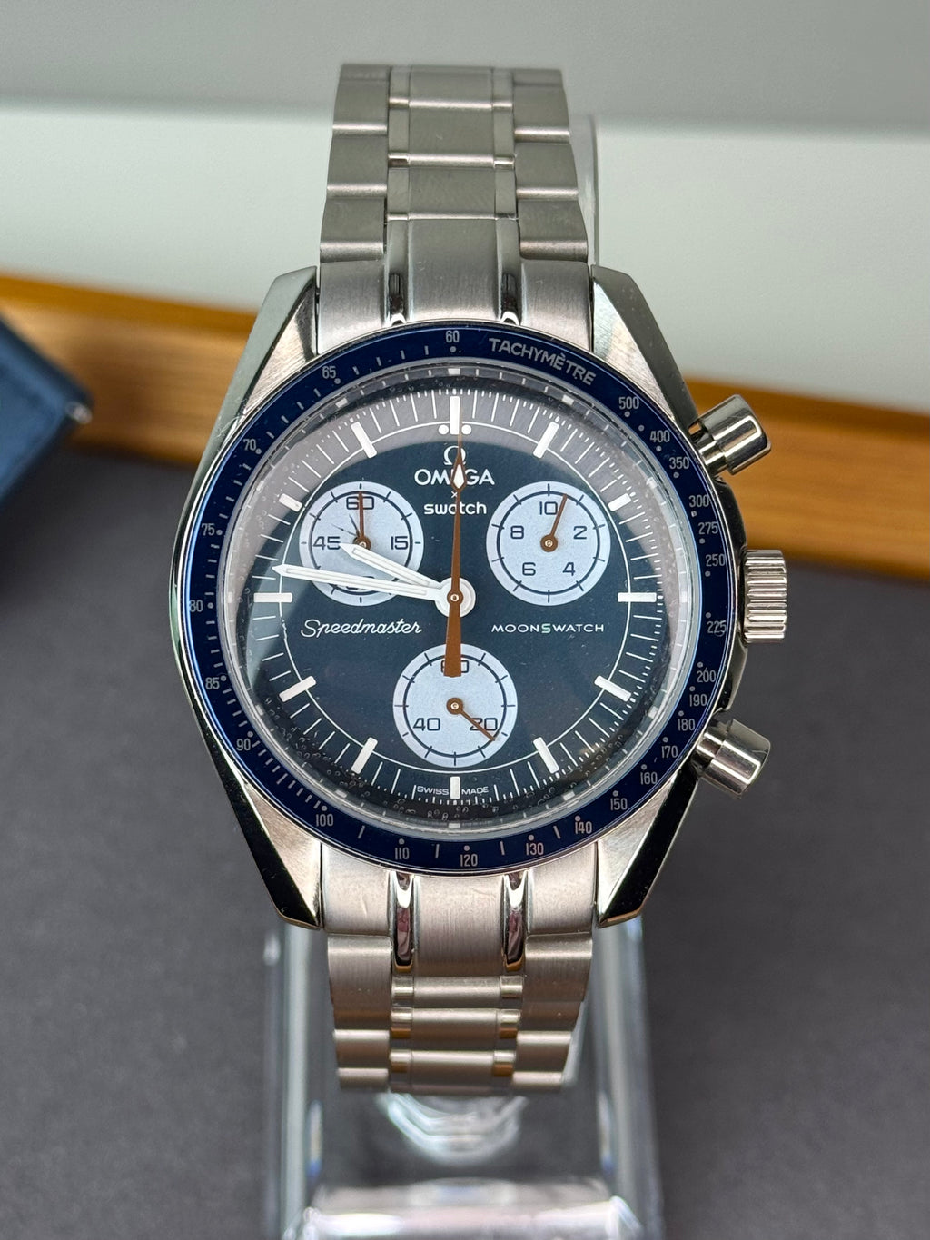 Omega X Swatch 'Earth' Moonswatch VK63 Metal Case