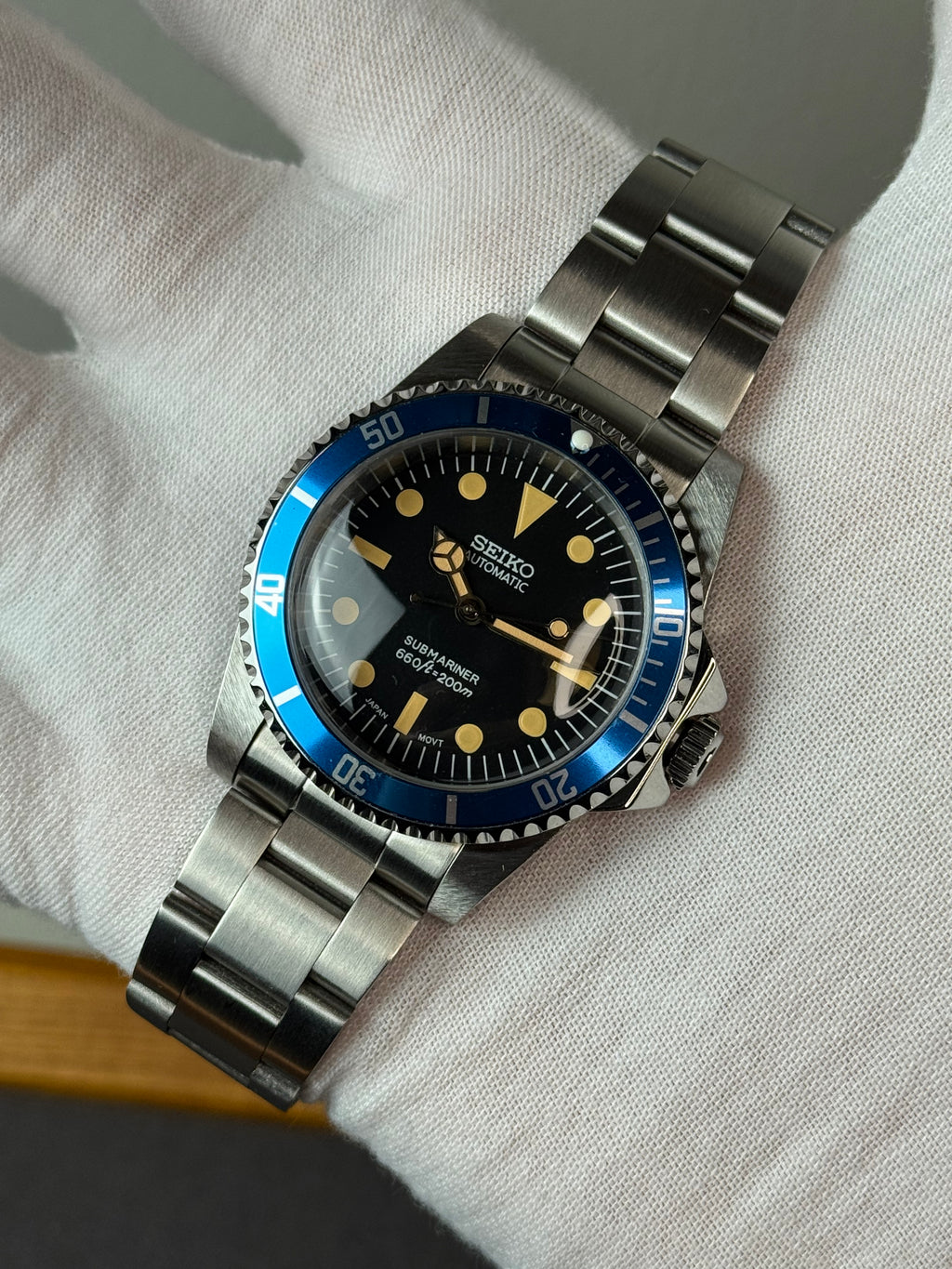 Seiko Mod Watch Vintage Sub Diver | Oyster • 40mm Sapphire• NH35 Automatic