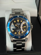 Seiko Mod Watch Vintage Sub Diver | Oyster • 40mm Sapphire• NH35 Automatic