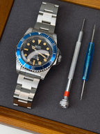 Seiko Mod Watch Vintage Sub Diver | Oyster • 40mm Sapphire• NH35 Automatic