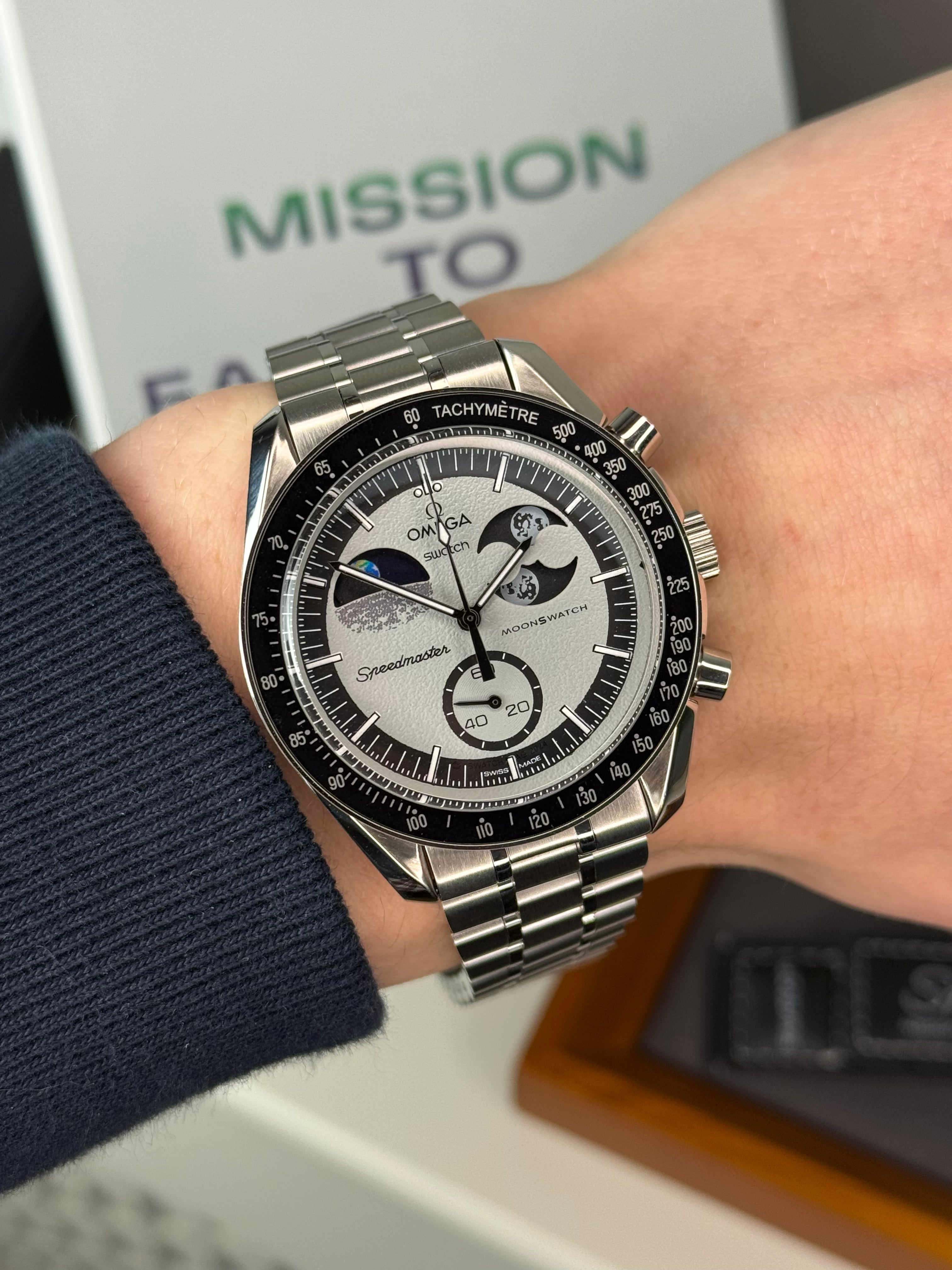 Omega X Swatch 'EarthPhase’ Moonswatch WD Metal Case