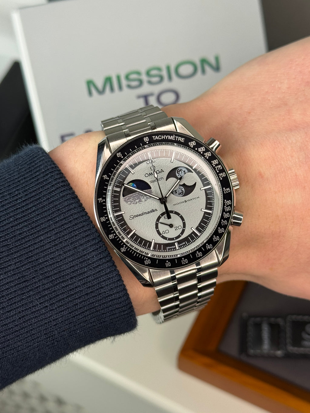 Omega X Swatch 'EarthPhase’ Moonswatch WD Metal Case