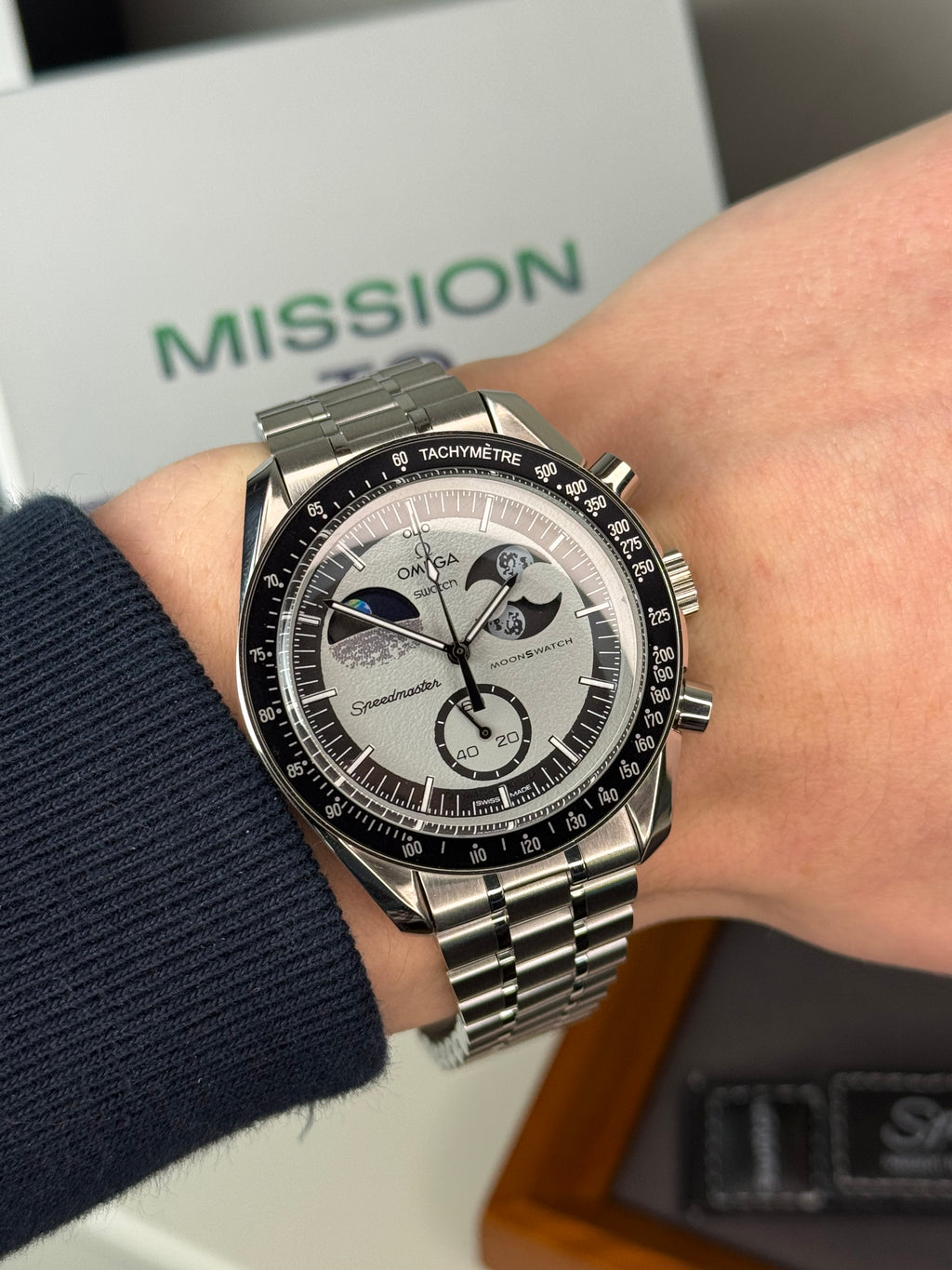 Omega X Swatch 'EarthPhase’ Moonswatch WD Metal Case