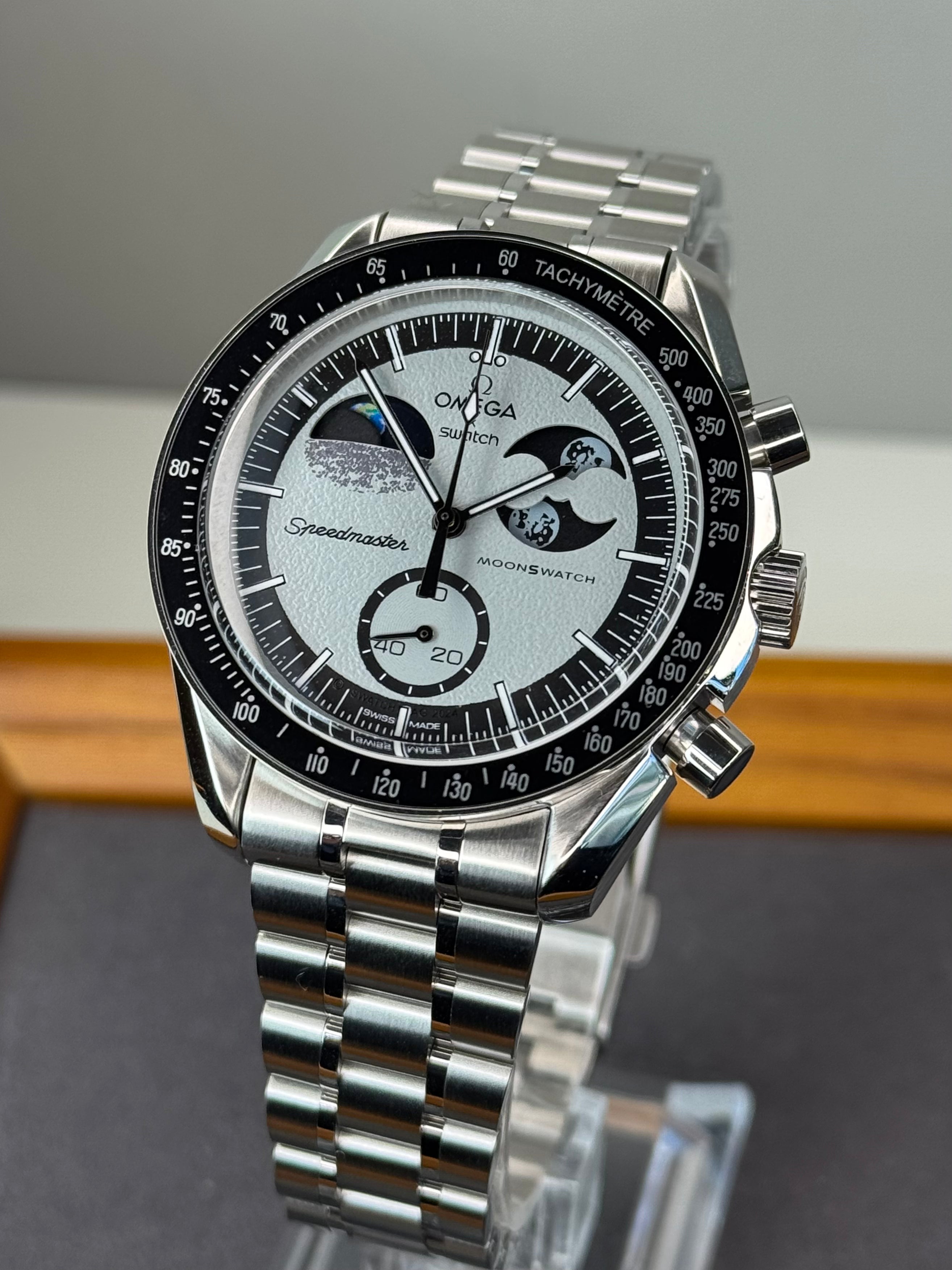 Omega X Swatch 'EarthPhase’ Moonswatch WD Metal Case