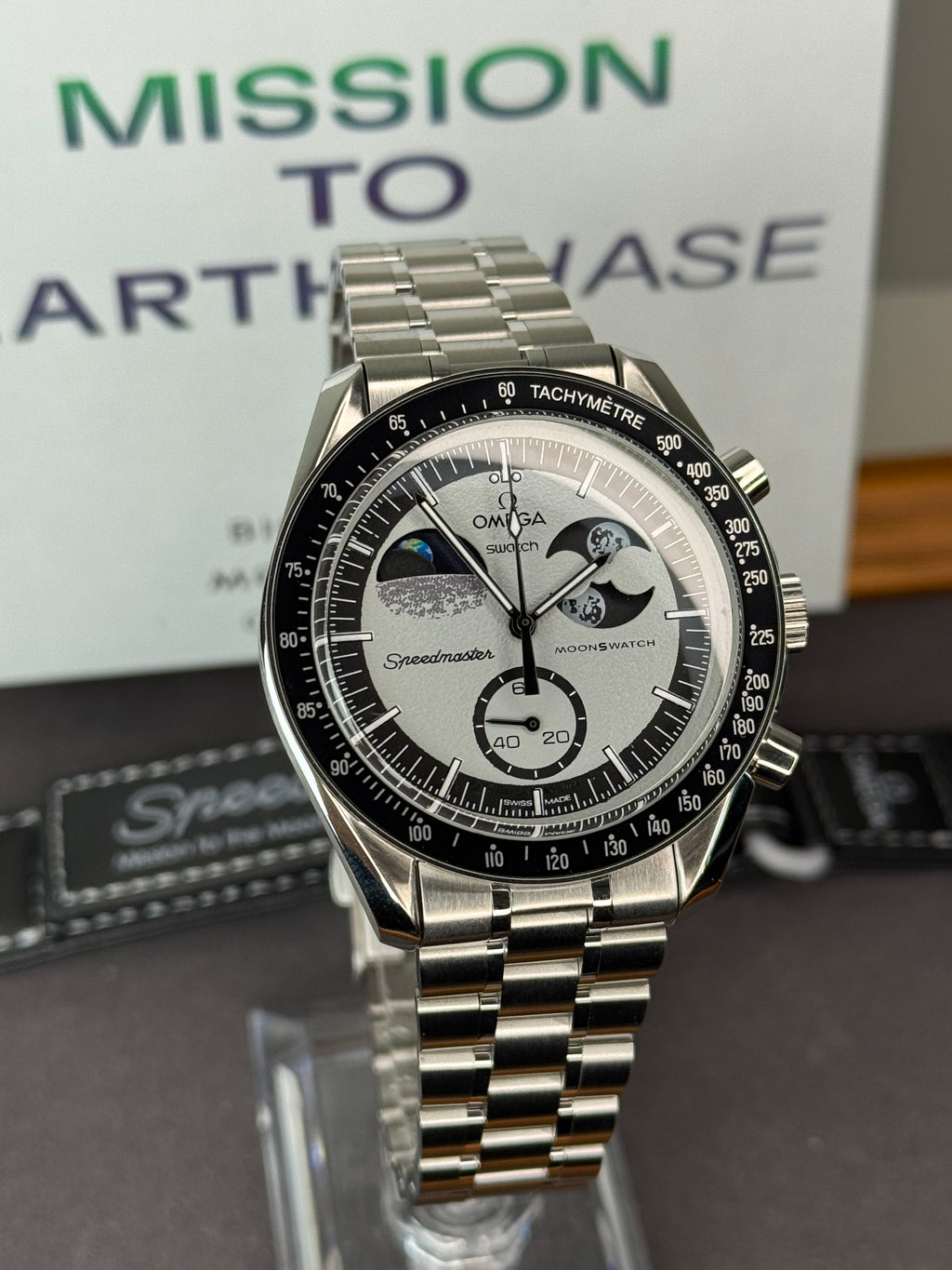 Omega X Swatch 'EarthPhase’ Moonswatch WD Metal Case