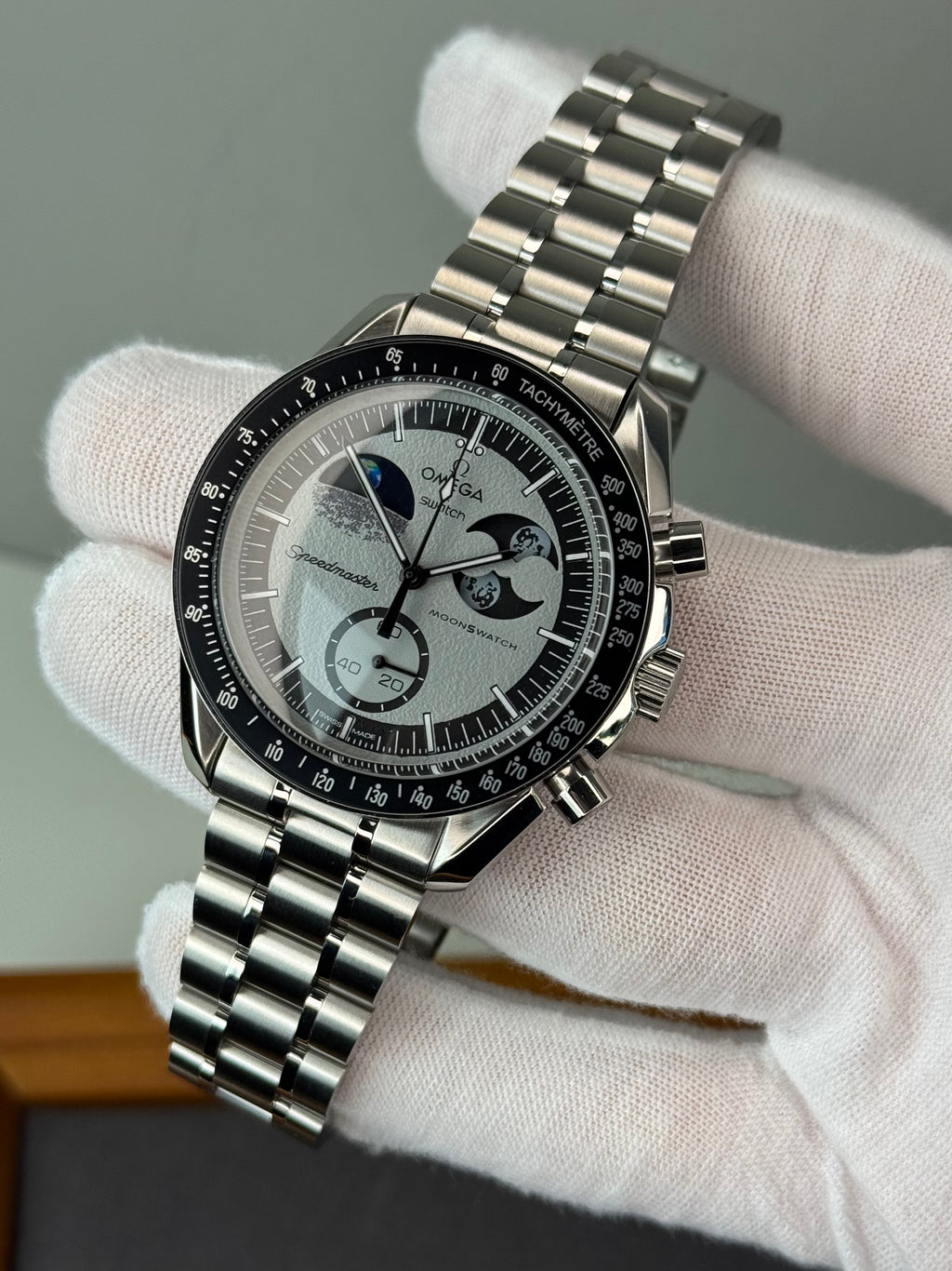 Omega X Swatch 'EarthPhase’ Moonswatch WD Metal Case