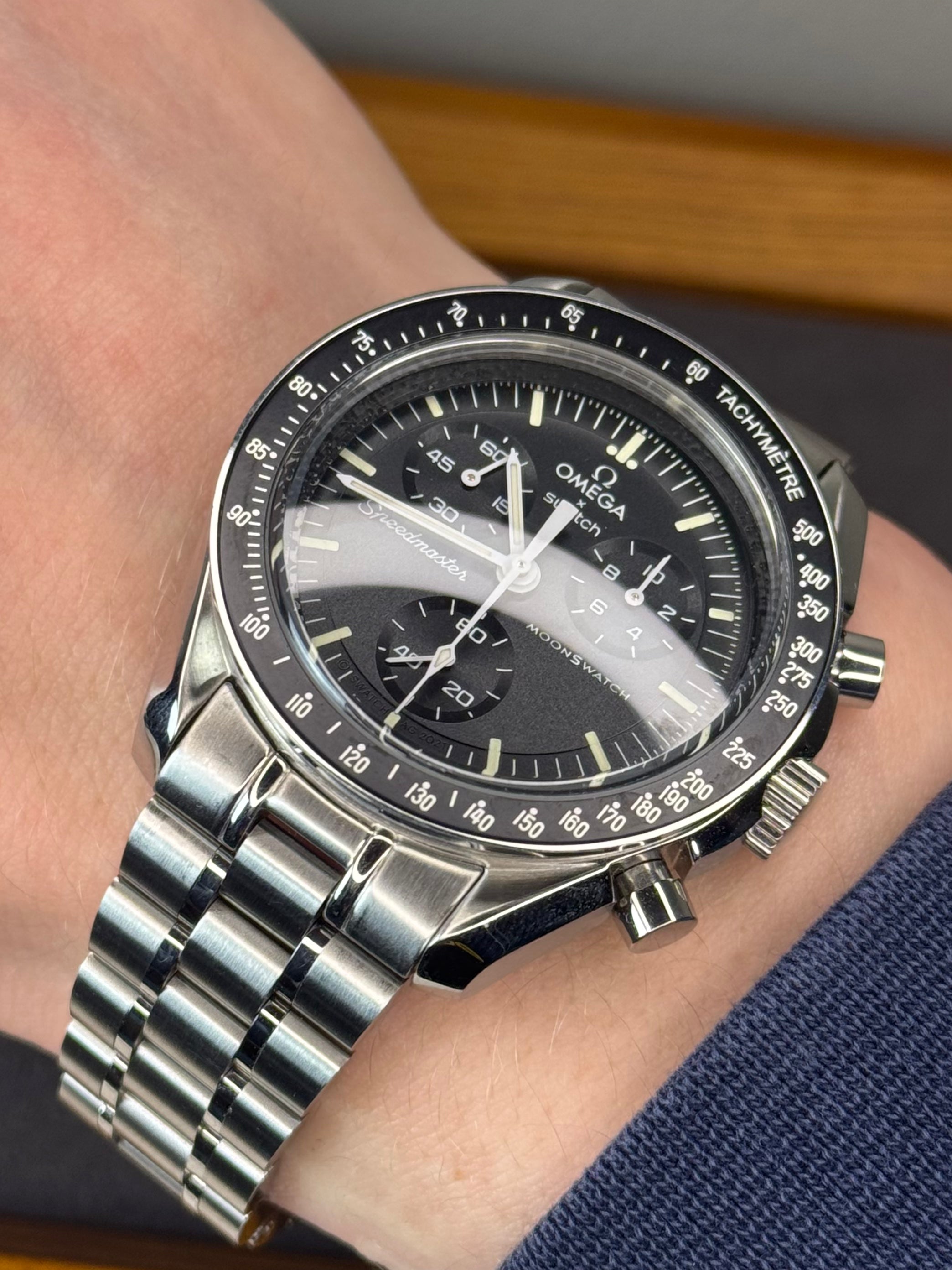 Omega X Swatch 'Moon" Moonswatch Metal Case