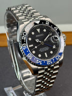 Seiko Mod 'Batman' GMT Diver | Jubilee • 40mm Sapphire• NH35 Automatic