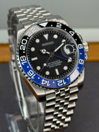 Seiko Mod 'Batman' GMT Diver | Jubilee • 40mm Sapphire• NH35 Automatic