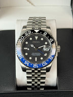 Seiko Mod 'Batman' GMT Diver | Jubilee • 40mm Sapphire• NH35 Automatic